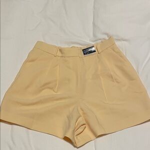 Abercrombie & Fitch High Waist Cream Shorts